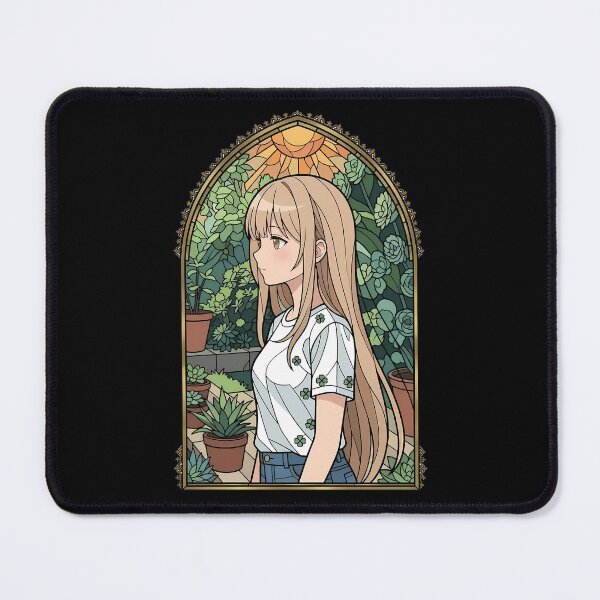 Item preview, Mahiru Shiina Angel Next Door Garden Stained Glass designed and sold by mildaclairmo.
