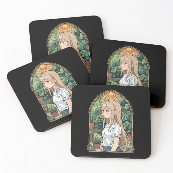 Item preview, Mahiru Shiina Angel Next Door Garden Stained Glass designed and sold by mildaclairmo.