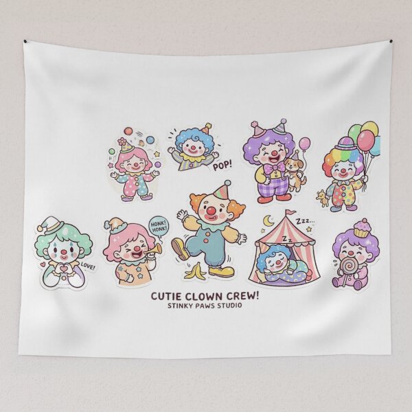 Item preview, Cute clown designed and sold by Echo Aesthetics.
