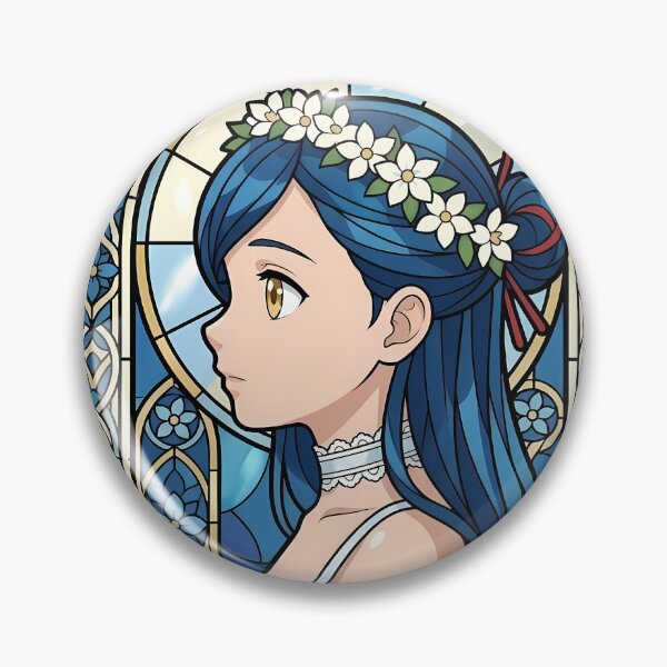 Item preview, Myne Ascendance Bookworm Floral Halo Stained Glass Grace designed and sold by mildaclairmo.