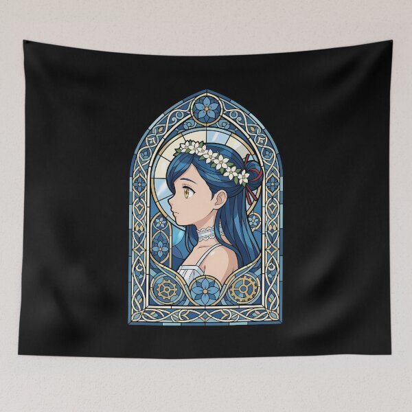 Item preview, Myne Ascendance Bookworm Floral Halo Stained Glass Grace designed and sold by mildaclairmo.