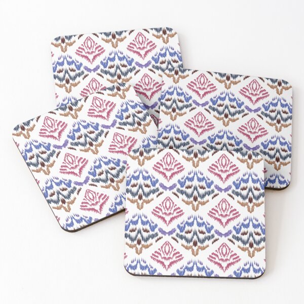 Item preview, Elegant embroidery style ikat seamless pattern background for textile design designed and sold by AjjimaJKM.