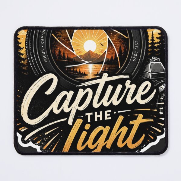 Item preview, Capture The Light Photography Camera Lens Sticker designed and sold by Omanut Studio — By Ashwin..