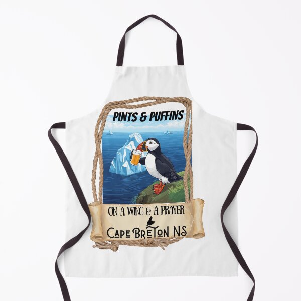 Item preview, CAPE BRETON PARTY WITH THE PUFFINS ON A WING AND A PRAYER designed and sold by VinlandFashion.