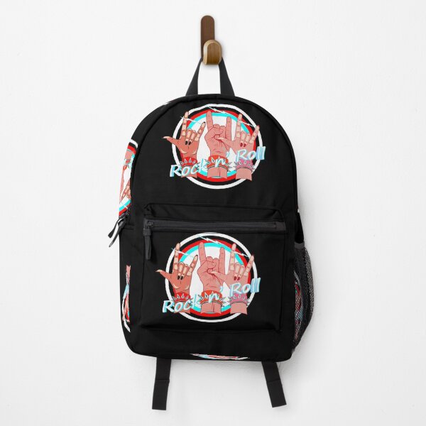 Item preview, Rock and Roll Diverse Hands Sign Retro Circular Art designed and sold by Rhapsodic1290.