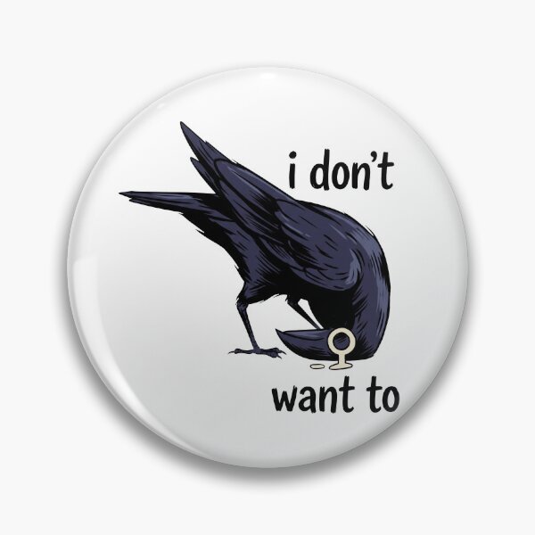 Item preview, Funny Introvert Raven Hiding Head I Don't Want To designed and sold by Vermanartist.