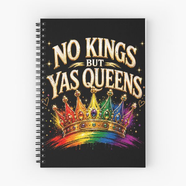 Item preview, No Kings But Yas Queens Love Equality Rainbow LGBTQ Pride designed and sold by elongatedjazz.