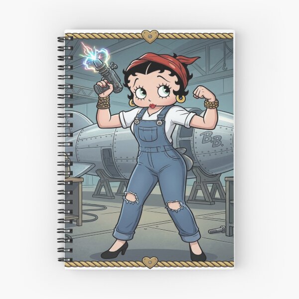 Item preview, Retro Futuristic Pin Up Mechanic Cartoon Art designed and sold by KabronX.