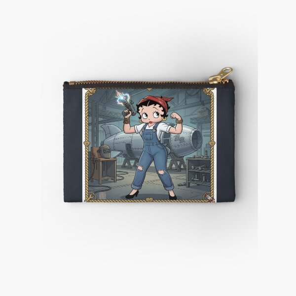 Item preview, Retro Futuristic Pin Up Mechanic Cartoon Art designed and sold by KabronX.