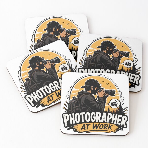 Item preview, Photographer At Work Cartoon Photography Sticker designed and sold by Omanut Studio — By Ashwin..