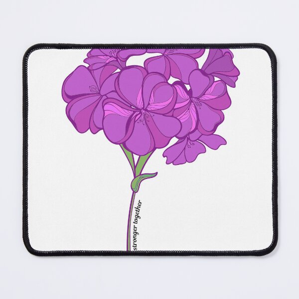 Item preview, We are stronger together purple flowers designed and sold by GeoGoose.