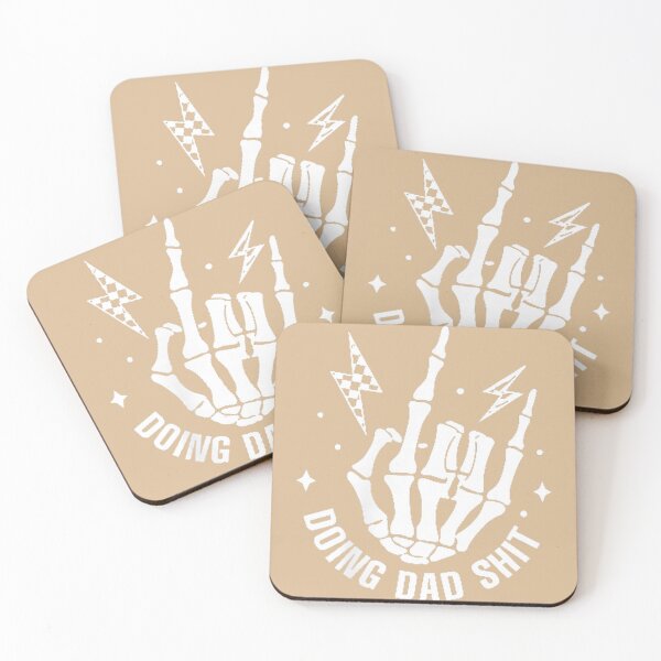 Item preview, Doing Dad Shit Funny Skeleton Toilet fathers day designed and sold by whimsymadhu.