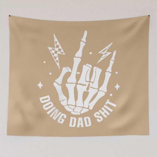 Item preview, Doing Dad Shit Funny Skeleton Toilet fathers day designed and sold by whimsymadhu.