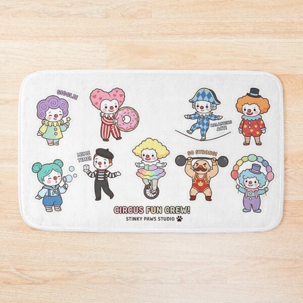 Aperçu de l'œuvre clown mignon créée et vendue par Echo Aesthetics.