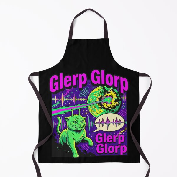 Item preview, Glerp Glorp Alien Cat Zapping Planet Retro Sci-Fi Space Adventure designed and sold by Kitkin.