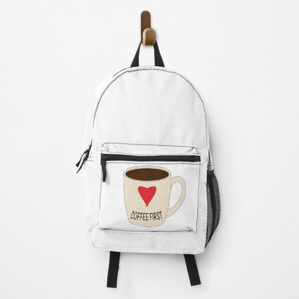 Item preview, Coffee First Heart Mug Sticker | Cute Coffee Lover Design designed and sold by Preyer Made.