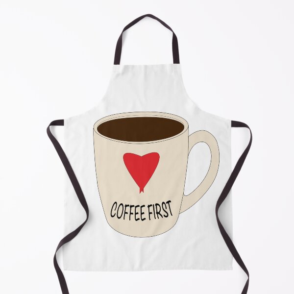 Item preview, Coffee First Heart Mug Sticker | Cute Coffee Lover Design designed and sold by Preyer Made.