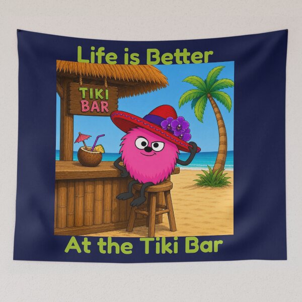 Item preview, Life is Better at the Tiki Bar designed and sold by TheThinglings.