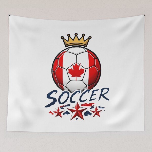 Item preview, Canada Flag Crowned Soccer Ball designed and sold by QuiteOrbit.