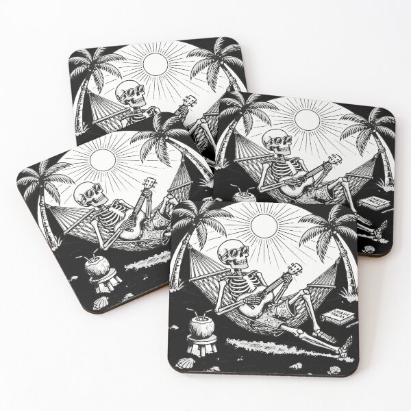 Item preview, Skeleton Playing Ukulele on Hammock  designed and sold by Brexmore3.