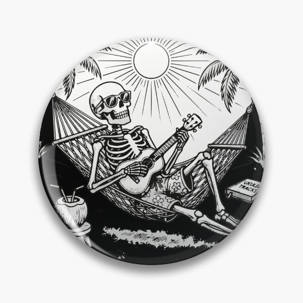 Item preview, Skeleton Playing Ukulele on Hammock  designed and sold by Brexmore3.