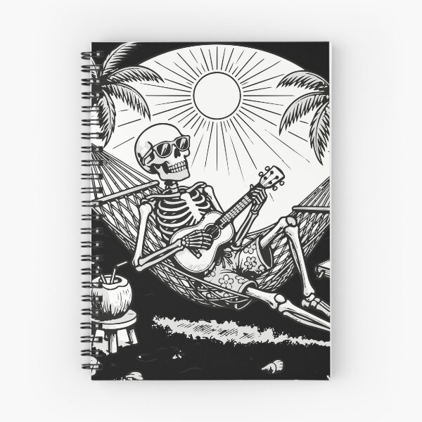 Item preview, Skeleton Playing Ukulele on Hammock  designed and sold by Brexmore3.