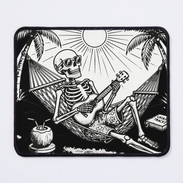 Item preview, Skeleton Playing Ukulele on Hammock  designed and sold by Brexmore3.