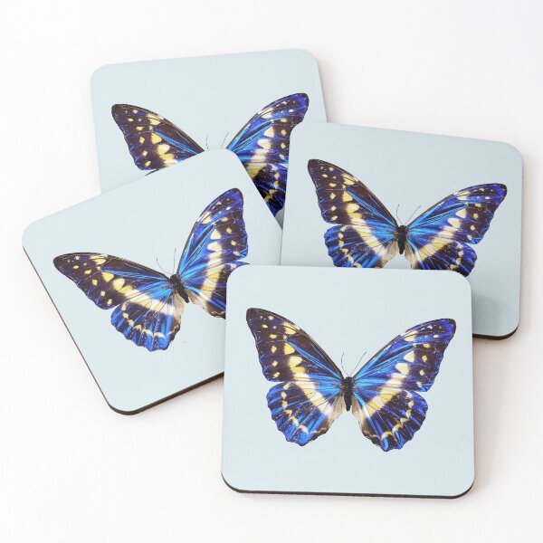 Item preview, Aesthetic Blue and Gold Butterfly Graphic designed and sold by Articulated Vibes.