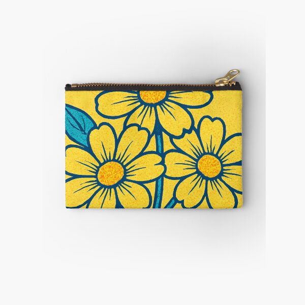 Item preview, Retro Pop Art Poster Illustration of Wallflower Blooms | Bold Wildflower Botanical Print with Soft Vintage Texture & Natural Garden Aesthetic | Minimal Floral Wall Art Decor designed and sold by PaintedPixels01.