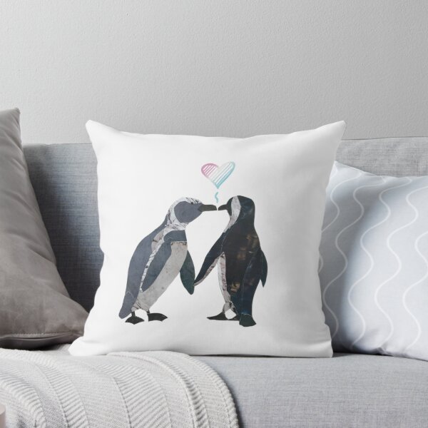 Item preview, Collage Penguins in Love - Trans Flag designed and sold by birchandbirdbk.