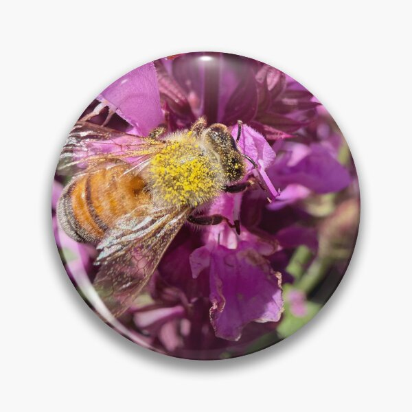 Item preview, Messy Worker, a Honeybee Covered in Pollen designed and sold by Betsy Phillips.