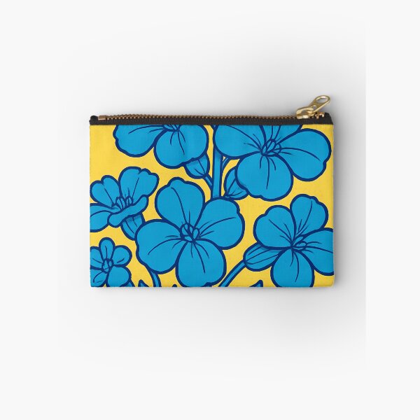 Item preview, Retro Pop Art Poster Illustration of Wallflower Blooms | Bold Wildflower Botanical Print with Soft Vintage Texture & Natural Garden Aesthetic | Minimal Floral Wall Art Decor designed and sold by PaintedPixels01.