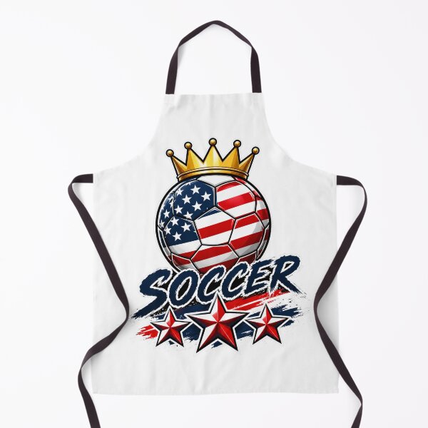 Item preview, America Flag Crowned Soccer Ball designed and sold by QuiteOrbit.