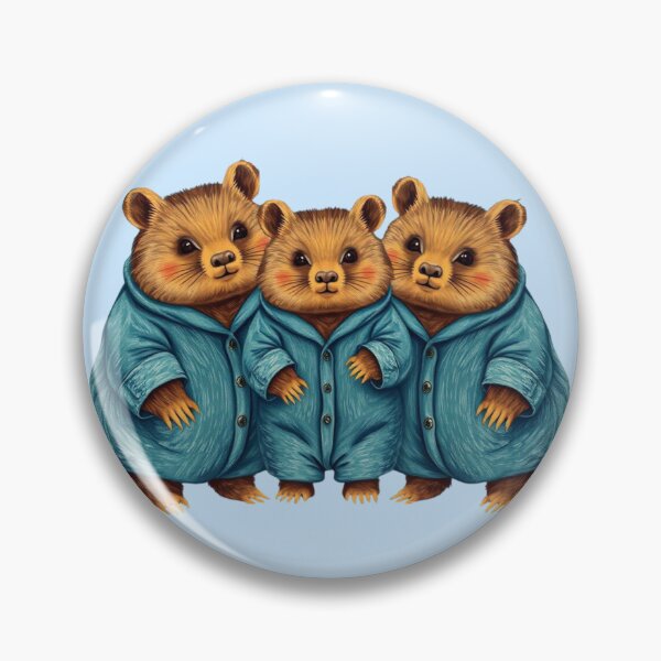 Item preview, Cute Wombats in Pyjamas designed and sold by pUNKnown.