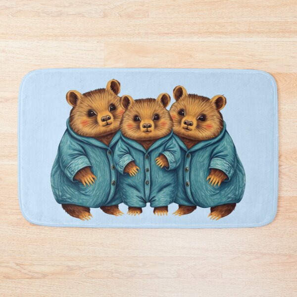 Item preview, Cute Wombats in Pyjamas designed and sold by pUNKnown.