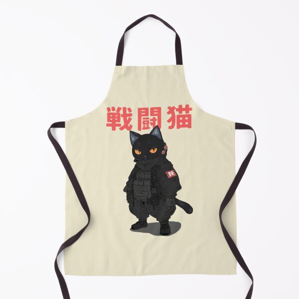 Item preview, Battle Cat – Japanese-Inspired Tactical Warrior Illustration designed and sold by PrismPulseApp.