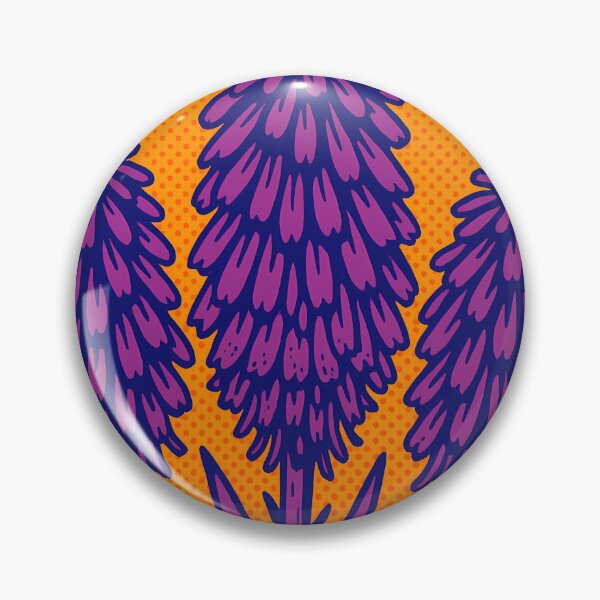 Item preview, Retro Pop Art Poster Illustration of Torch Lily (Red Hot Poker Flower) | Bold Tropical Floral Print with Fiery Vertical Blooms & Exotic Garden Aesthetic | Vintage Botanical Wall Art Decor designed and sold by PaintedPixels01.