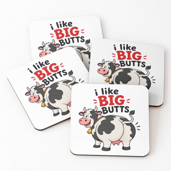 Item preview, I Like Big Butts Funny Cartoon Cow designed and sold by teeperfect.