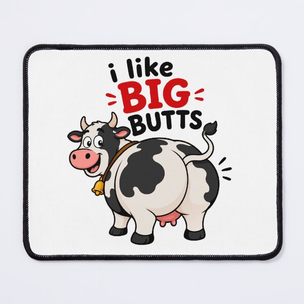 Item preview, I Like Big Butts Funny Cartoon Cow designed and sold by teeperfect.