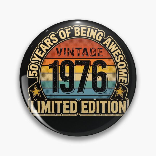 Item preview, Vintage 1976 50th Birthday Limited Edition 50 Years Awesome designed and sold by Vermanartist.