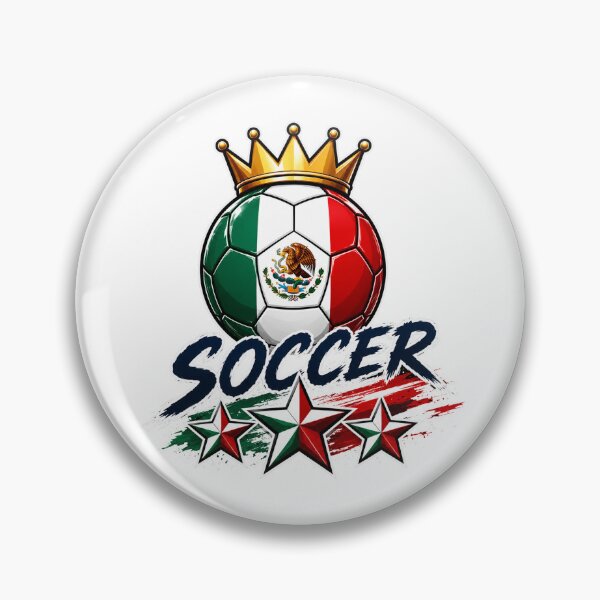 Item preview, Mexico Flag Crowned Soccer Ball designed and sold by QuiteOrbit.