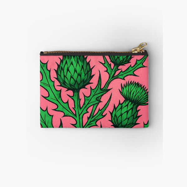 Item preview, Retro Pop Art Poster Illustration of Thistle Flower | Bold Scottish Wild Botanical Print with Spiky Purple Bloom & Vintage Nature Aesthetic | Dramatic Floral Wall Art Decor designed and sold by PaintedPixels01.