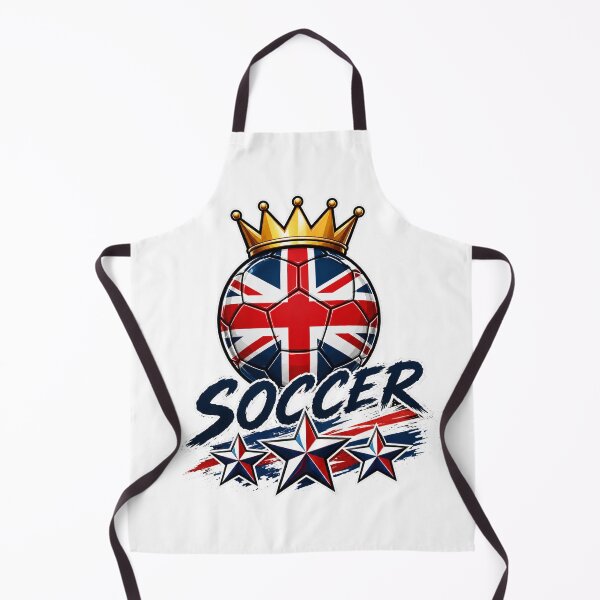 Item preview, England Flag Crowned Soccer Ball designed and sold by QuiteOrbit.