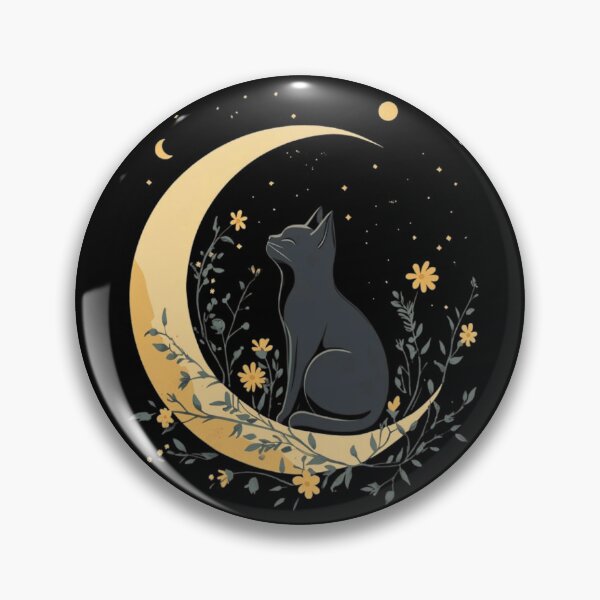 Item preview, Cat in moon designed and sold by VividMorphk.