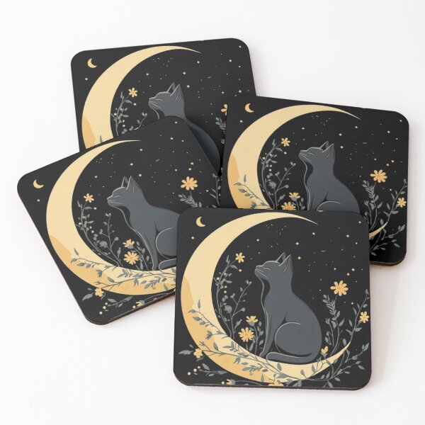 Item preview, Cat in moon designed and sold by VividMorphk.