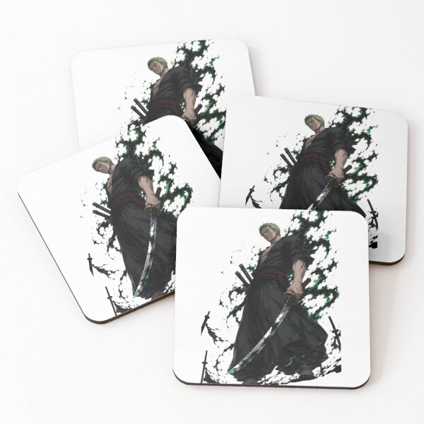 Item preview, Zoro | Emerald Blade Warlord – Dark Samurai Anime Inspired Warrior Art designed and sold by Dyan4.