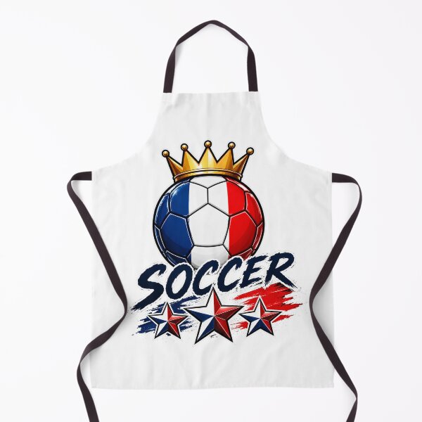 Item preview, France Flag Crowned Soccer Ball designed and sold by QuiteOrbit.