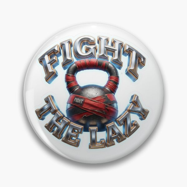 Item preview, Brutal "Fight The Lazy" Kettlebell Motivation! designed and sold by pradeepvisuals.