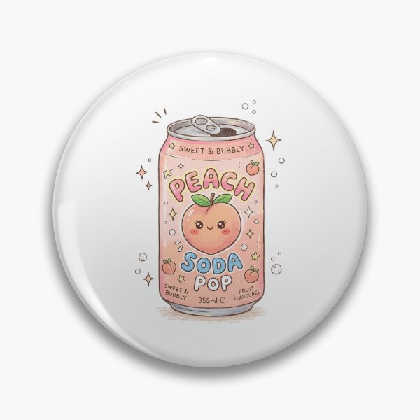 Item preview, cute peach soda designed and sold by haebalagii.