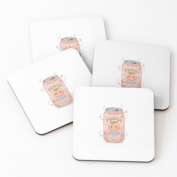 Item preview, cute peach soda designed and sold by temptedd.